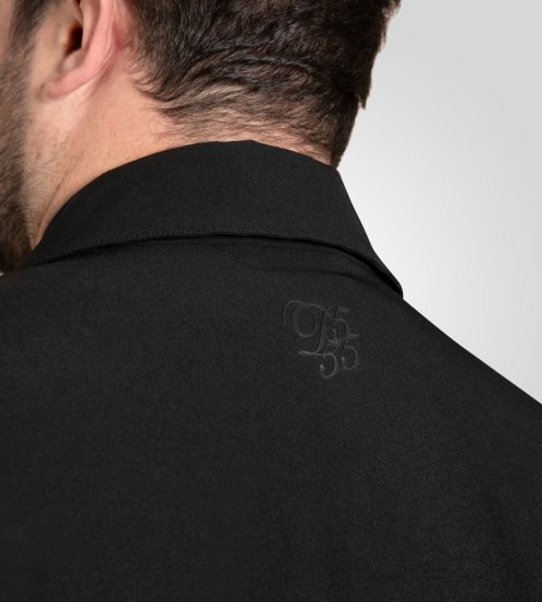 D555 Wimbledon Couture Stretch Jacket with Zipper Black - Herren jacken - Herren Jacken in großen Größen