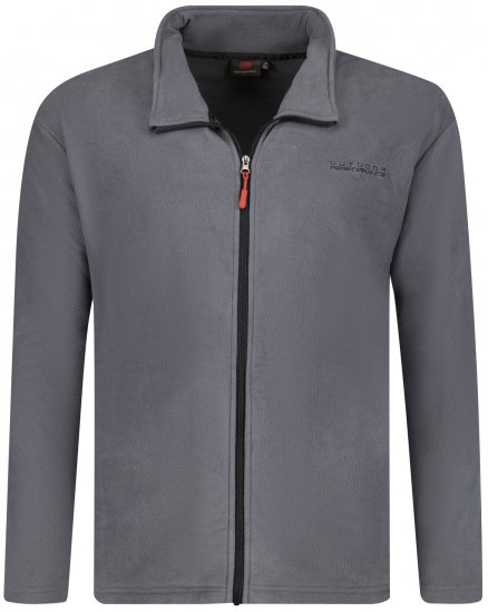 Adamo Toronto Fleece Jacket Grey - Herrenkleidung in großen Größen - Herrenkleidung in großen Größen