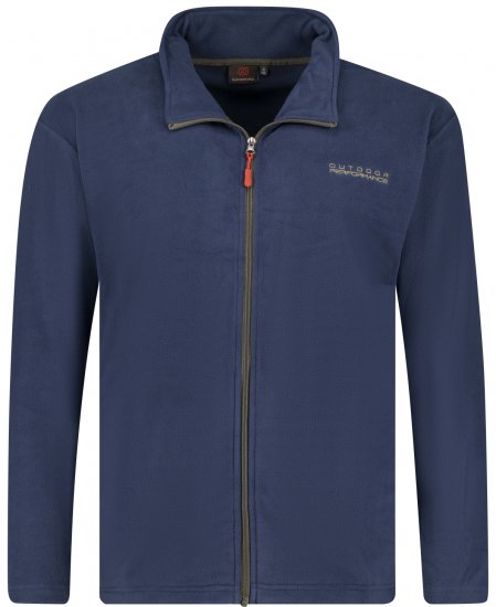 Adamo Tampa Fleece Jacket Navy TALL SIZES - HERRENBEKLEIDUNG MT-6XLT - Langgrößen für Herren