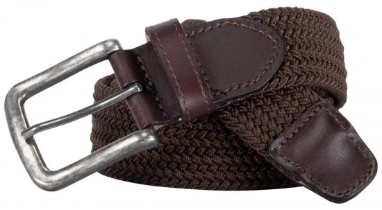 Adamo 180910 Stretchgürtel Braun - Lange Gürtel - Lange Gürtel für Männer