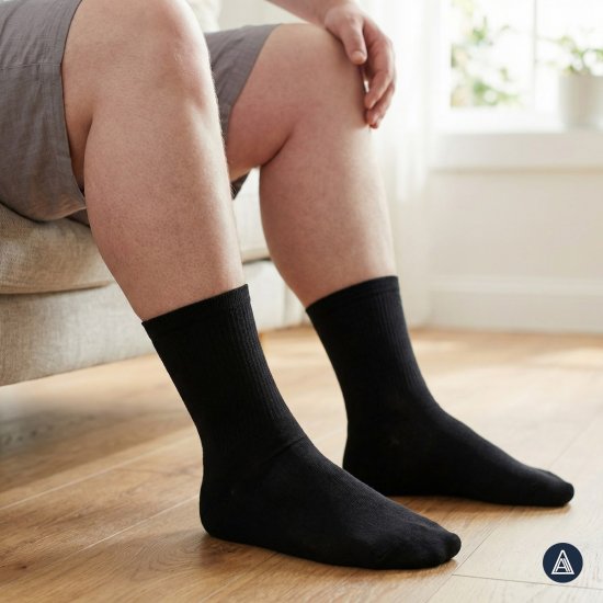 Adamo 189004 Sportsocken Schwarz 2er-Pack - Herrenunterwäsche & bademode - Herrenunterwäsche & Bademode in großen Größen