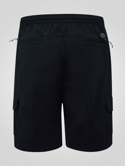 D555 Thomas Stretch Shorts mit Elastischem Bund Schwarz - Herrenshorts - Herrenshorts in großen Größen