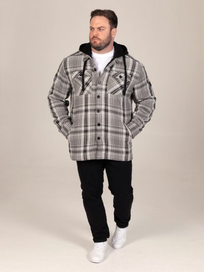 D555 Hayes Overshirt Grau - Herrenhemden - Herrenhemden in großen Größen