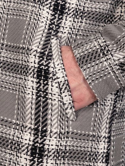 D555 Hayes Overshirt Grau - Herrenhemden - Herrenhemden in großen Größen
