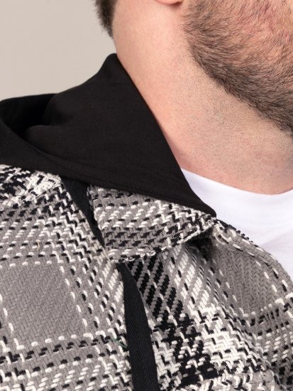 D555 Hayes Overshirt Grau - Herrenhemden - Herrenhemden in großen Größen
