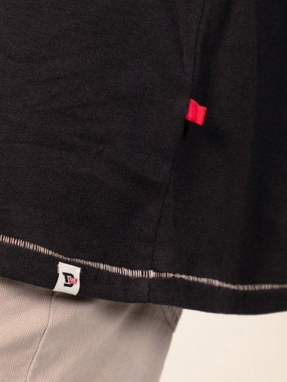 D555 Perkins Bedrucktes T-Shirt Schwarz - Herren-T-shirts - Herren-T-Shirts in großen Größen