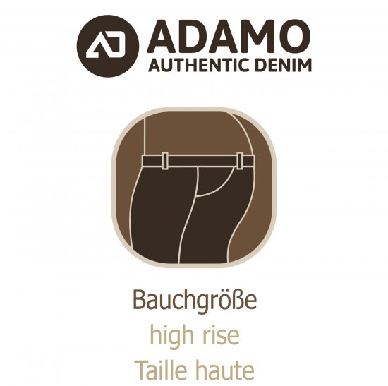 Adamo 5-Pocket High Rise Jeans Dark Navy - Herren-jeans & -hosen - Herren-Jeans & -Hosen in großen Größen