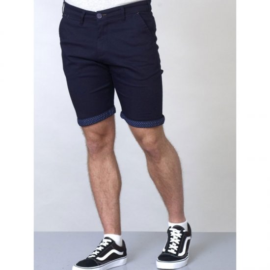 D555 Luke Stretch Shorts Navy - Herrenshorts - Herrenshorts in großen Größen