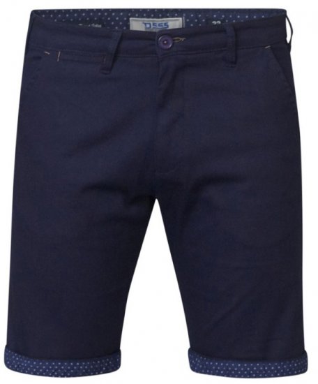 D555 Luke Stretch Shorts Navy - Herrenshorts - Herrenshorts in großen Größen