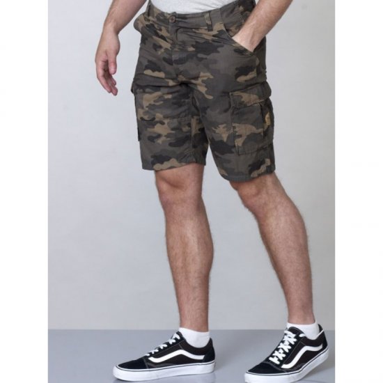 D555 Marty Camo Shorts Green - Herrenshorts - Herrenshorts in großen Größen