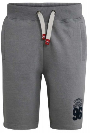 D555 Lindon Jersey Shorts Grey - Jogginghosen für herren - Jogginghosen für Herren in großen Größen