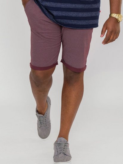 D555 Bandit Ao Micro Print Stretch Chino Shorts - Herrenshorts - Herrenshorts in großen Größen