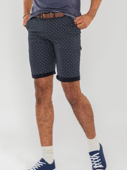 D555 Magna AO Print Stretch Chino Shorts - Herrenshorts - Herrenshorts in großen Größen