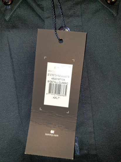 Tommy Hilfiger Stretch Poplin Shirt Black - Motleys verrückter April-Sale - 