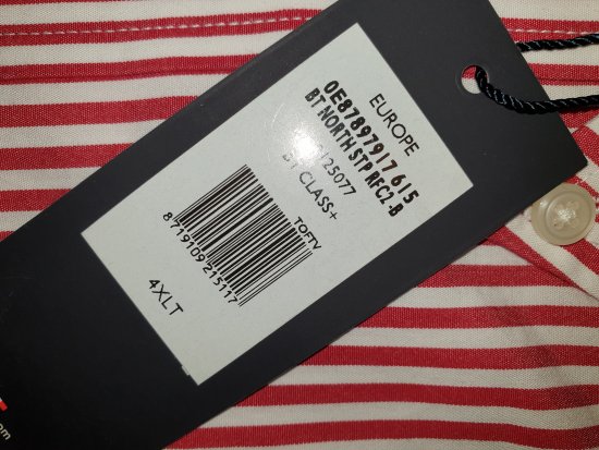 Tommy Hilfiger North Stripe Long Sleeve Shirt Red - Motleys verrückter April-Sale - 