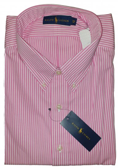 Polo Ralph Lauren 702 Shirt Pink/White - Motleys verrückter April-Sale - 