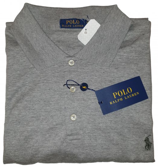 Ralph Lauren TC7E Polo Grey - Motleys verrückter April-Sale - 