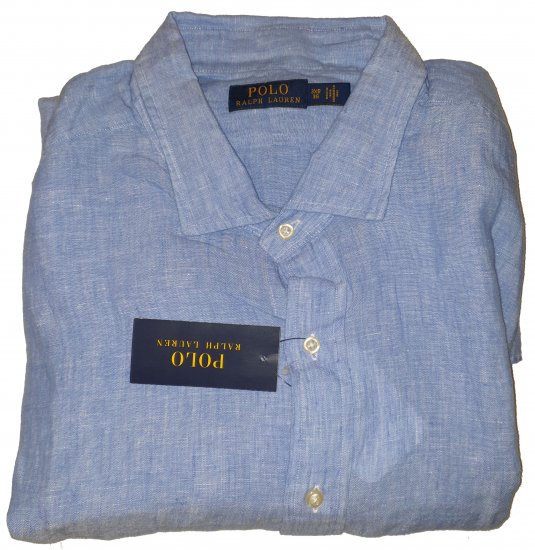 Polo Ralph Lauren 8003 Long Sleeve Shirt Blue - Motleys verrückter April-Sale - 