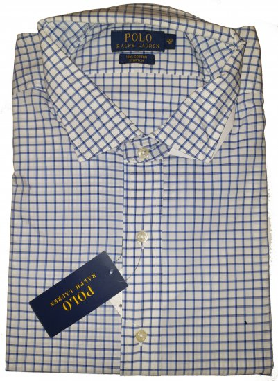Polo Ralph Lauren TC7C White/Blue Multicolored Shirt - Motleys verrückter April-Sale - 
