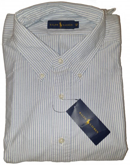 Polo Ralph Lauren TC6U Shirt Blue/White Stripe - Motleys verrückter April-Sale - 
