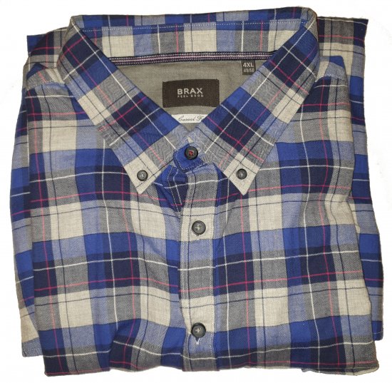 Brax 419030 Shirt Blue - Motleys verrückter April-Sale - 