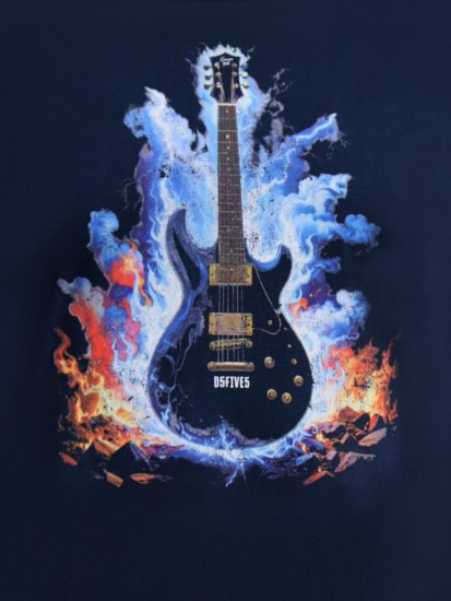 D555 Slater Bedrucktes T-Shirt Navyblau - Herren-T-shirts - Herren-T-Shirts in großen Größen