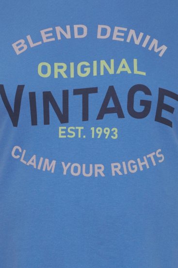 Blend 5018 T-Shirt Blue - Herren-T-shirts - Herren-T-Shirts in großen Größen