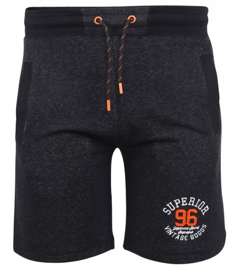 D555 HARLOW Jersey Shorts Black Twist - Jogginghosen für herren - Jogginghosen für Herren in großen Größen