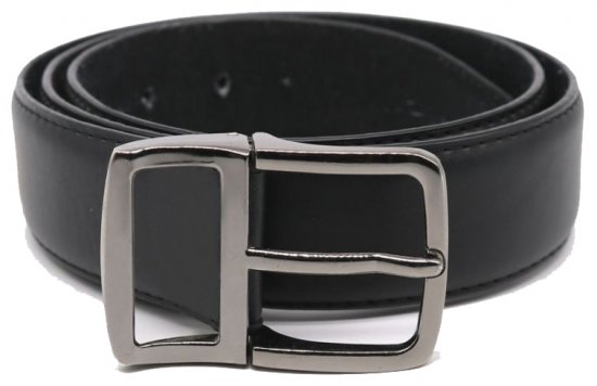 D555 Ashton Ledergürtel Schwarz, 3,5cm - Lange Gürtel - Lange Gürtel für Männer