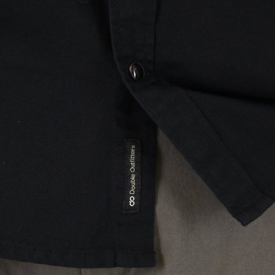 Double Outfitters GS-5126 Hemd mit Druckknöpfen Schwarz - Herrenhemden - Herrenhemden in großen Größen