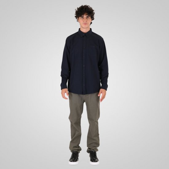 Double Outfitters GS-5225 Oxfordhemd Navyblau - Herrenhemden - Herrenhemden in großen Größen