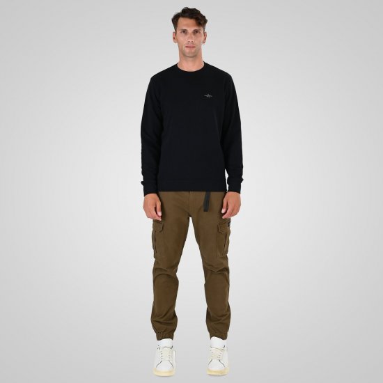 Double Outfitters MTOP-1141 Sweatshirt Schwarz - Herren-sweater und -hoodies - Herren-Sweater und -Hoodies in großen Größen