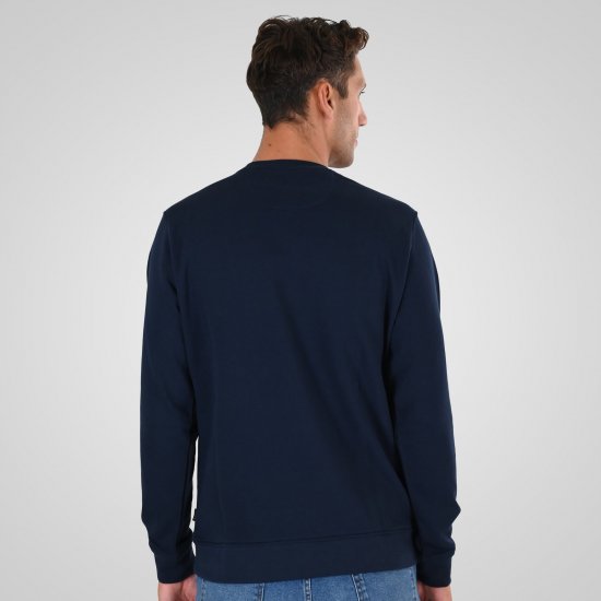Double Outfitters MTOP-1141 Sweatshirt Navyblau - Herren-sweater und -hoodies - Herren-Sweater und -Hoodies in großen Größen
