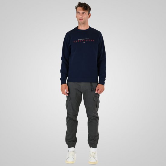 Double Outfitters MTOP-1151 Sweatshirt Navyblau - Herren-sweater und -hoodies - Herren-Sweater und -Hoodies in großen Größen