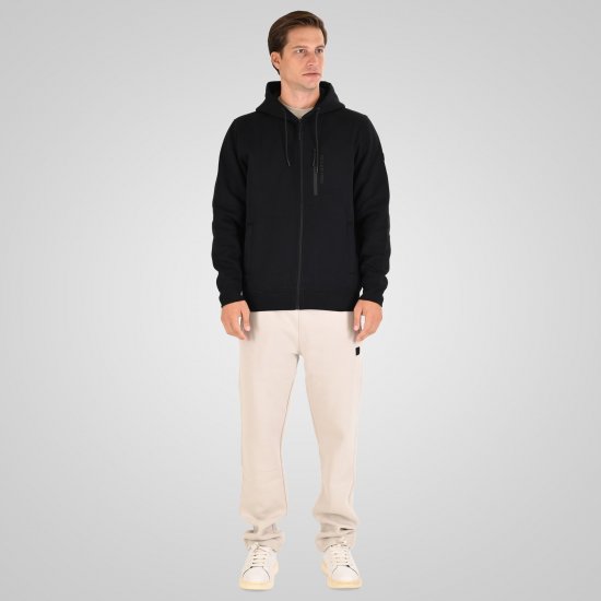 Double Outfitters MTOP-1160 Kapuzenjacke mit Reißverschluss Schwarz - Herren-sweater und -hoodies - Herren-Sweater und -Hoodies in großen Größen