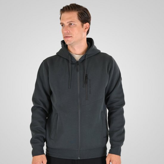 Double Outfitters MTOP-1160 Kapuzenjacke mit Reißverschluss Dunkelgrün - Herren-sweater und -hoodies - Herren-Sweater und -Hoodies in großen Größen