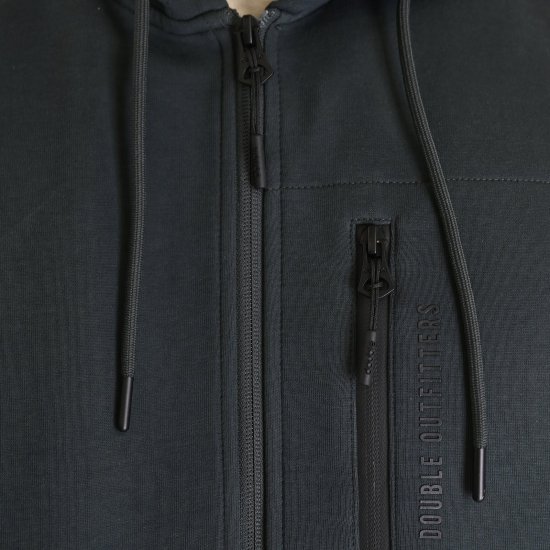 Double Outfitters MTOP-1160 Kapuzenjacke mit Reißverschluss Dunkelgrün - Herren-sweater und -hoodies - Herren-Sweater und -Hoodies in großen Größen