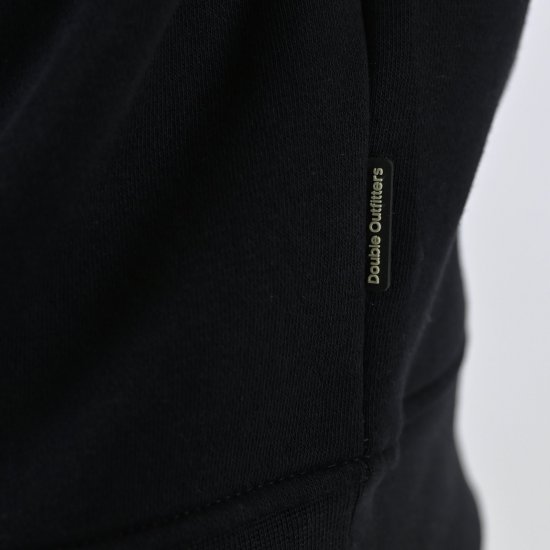 Double Outfitters MTOP-1163 Sweatshirt mit halbem Reißverschluss Schwarz - Herren-sweater und -hoodies - Herren-Sweater und -Hoodies in großen Größen