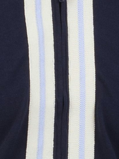 Mish Mash Belgrade Zip Through Polo Navy - Polo-shirts für herren - Polo-Shirts für Herren in großen Größen