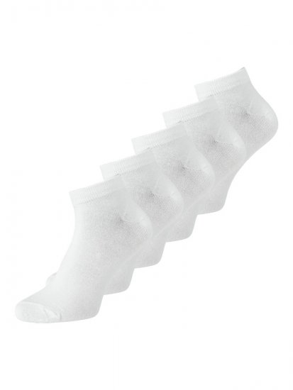 Jack & Jones Basic Bambus-Sneakersocken Weiß 5er-Pack - Herrenunterwäsche & bademode - Herrenunterwäsche & Bademode in großen Größen