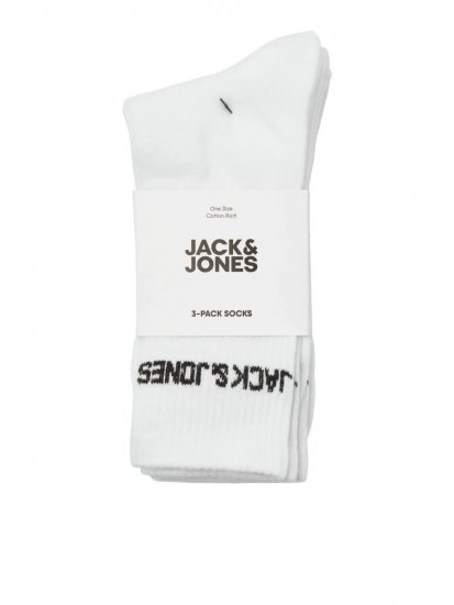 Jack & Jones Melvin Tennissocken Weiß 3er-Pack - Herrenunterwäsche & bademode - Herrenunterwäsche & Bademode in großen Größen
