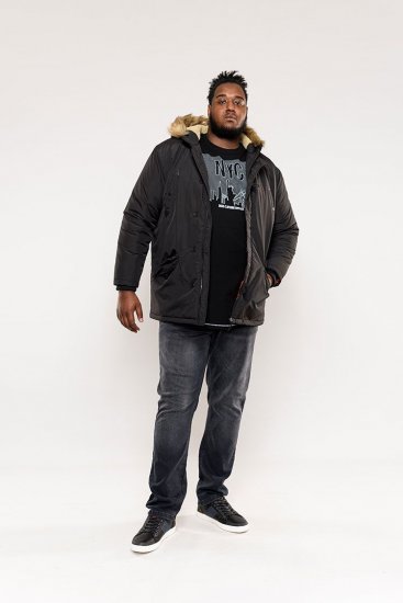 D555 Dundee Parka Jacket With Fur trimming and Teddy Fur Lined hood - Herren jacken - Herren Jacken in großen Größen