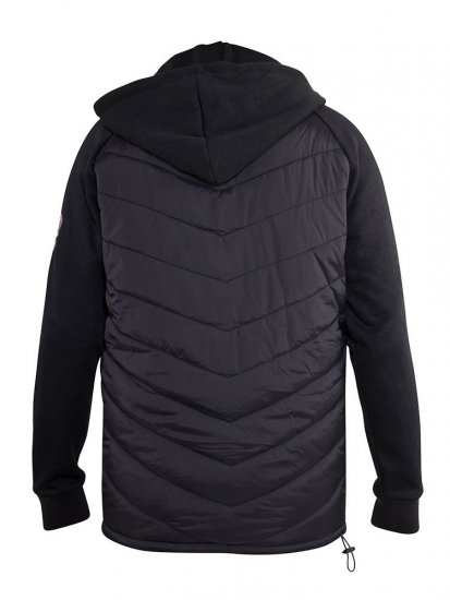 D555 Thorpe Hooded Quilted Jacket With Fleece Sleeves And Removable Fleece Hood - Herren jacken - Herren Jacken in großen Größen