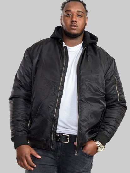 D555 Poppleford Bomber Jacket With Detachable Fleece Hood - Herren jacken - Herren Jacken in großen Größen