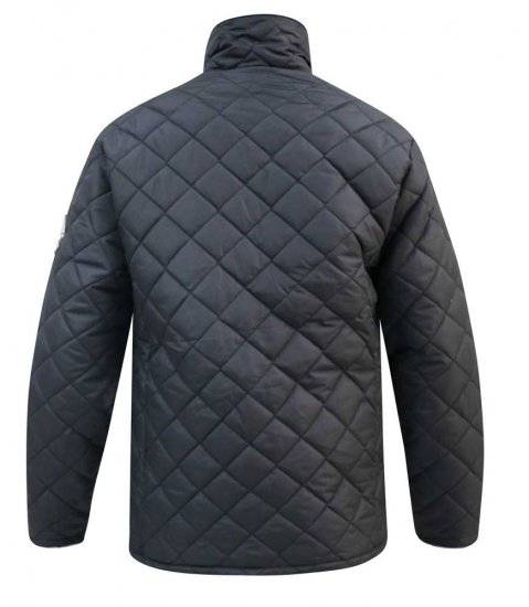 D555 Northcole Quilted Jacket Black - Herren jacken - Herren Jacken in großen Größen