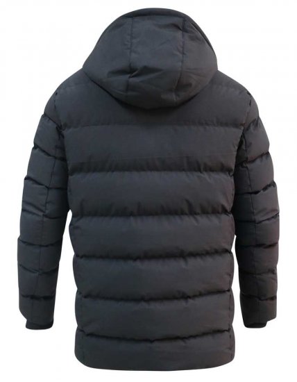 D555 Grove Quilted Parka Jacket Black - Herren jacken - Herren Jacken in großen Größen