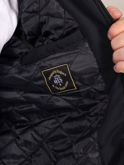 D555 Jamie Soft Shell Detachable Hood Padded Jacket Schwarz - Herren jacken - Herren Jacken in großen Größen