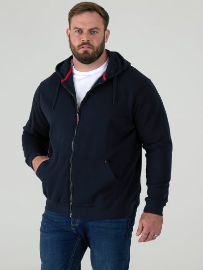 D555 Cantor Kapuzensweatjacke Schwarz - Herren-sweater und -hoodies - Herren-Sweater und -Hoodies in großen Größen