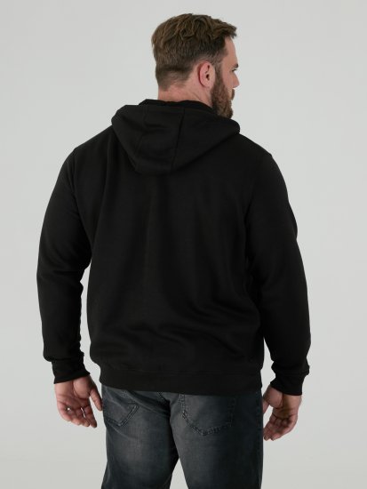 D555 Cantor Kapuzensweatjacke Schwarz - Herren-sweater und -hoodies - Herren-Sweater und -Hoodies in großen Größen