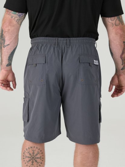 D555 Nick Cargoshorts mit Elastischem Bund Grau - Herrenshorts - Herrenshorts in großen Größen